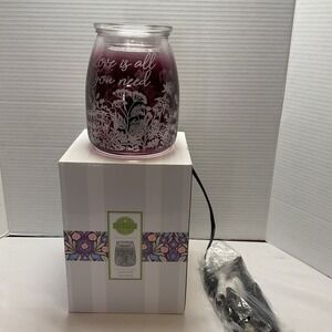 Scentsy‎ LOVE IS ALL YOU NEED Warmer - Floral 2023 Retired/RARE - NEW in Box